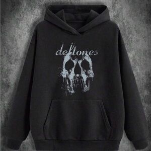 Black Graphic Hoodie